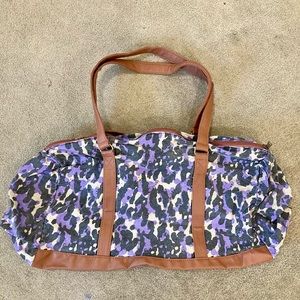 Purple and Black Leopard/Cheetah Print Tote